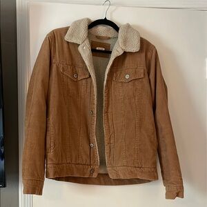 Tan Sherpa-Lined Jacket